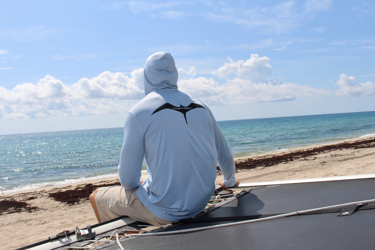 Frigate Performance Hoodie in SMOKE BLUE