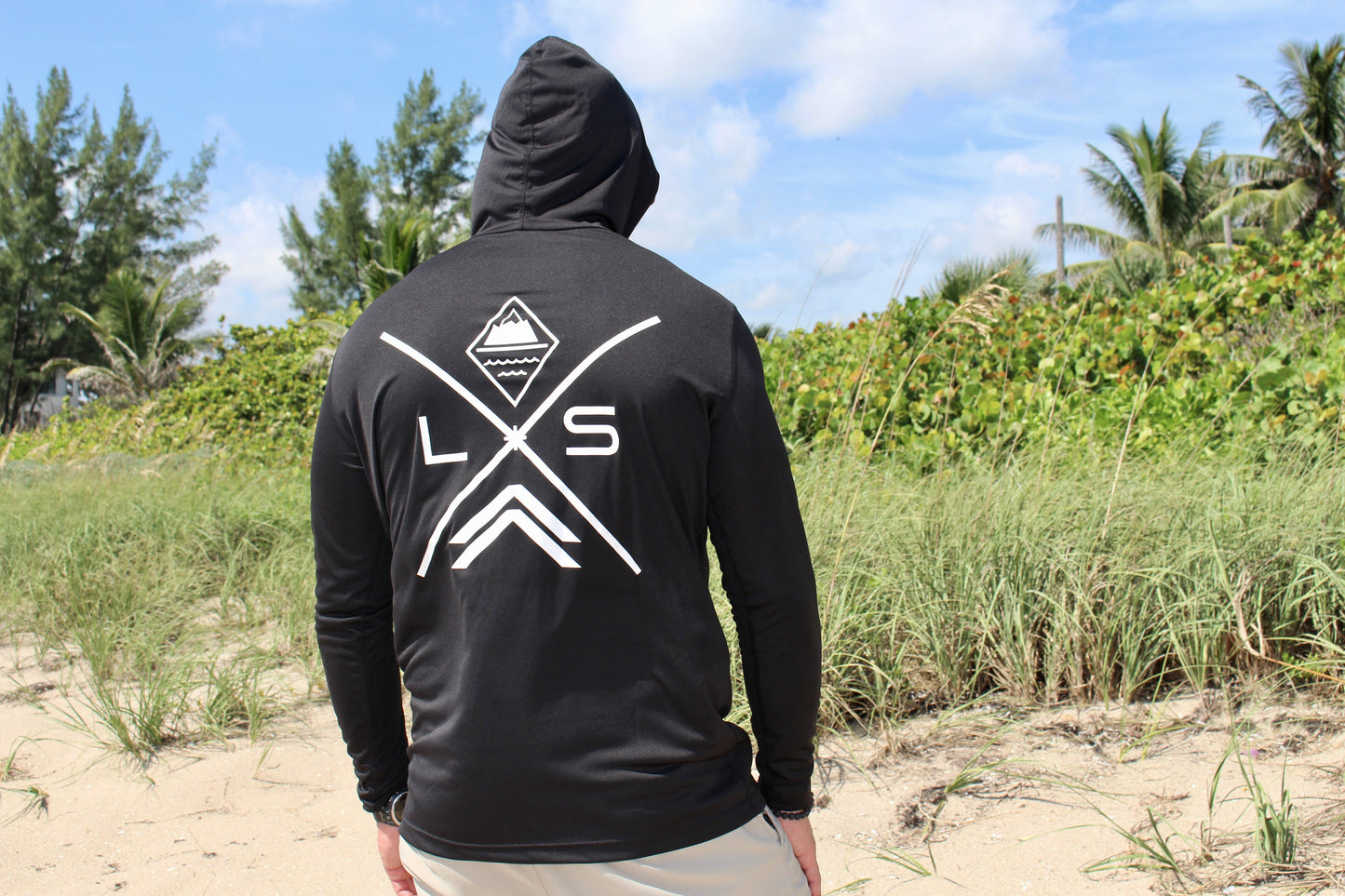 Land & Sea Performance Hoodie in BLACK